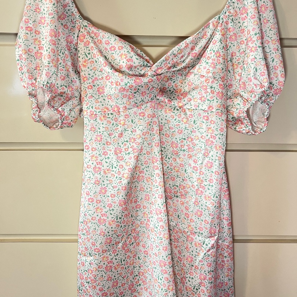 Floral Puff Sleeve Dress